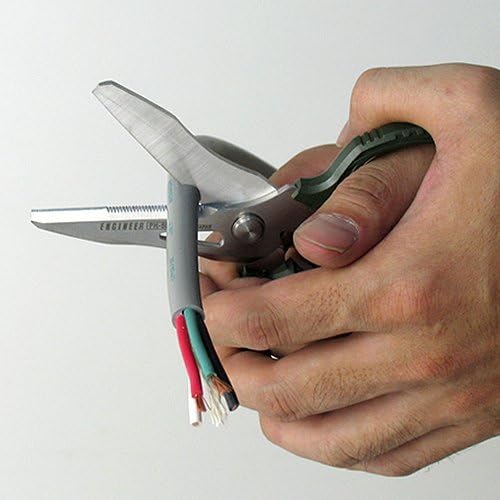 Engineer PH-55 Multi-Function Scissors + PZ-58 Screw Extraction Pliers + TWM-08 Ultra Slim 2mm Jaws Adjustable Pocket Wrench Bundle (Made in Japan)