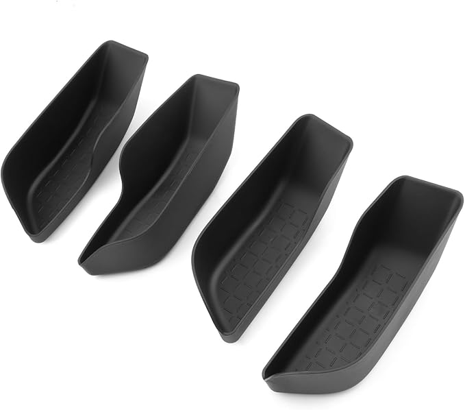 LUWU 2026 RAV 4 Car Door Side Organizer Compatible with 2026 RAV 4 Accessories Car Door Storage Box Insert Tray Center Console Organizer Armrest Storage Box TPE Material 4-Pack