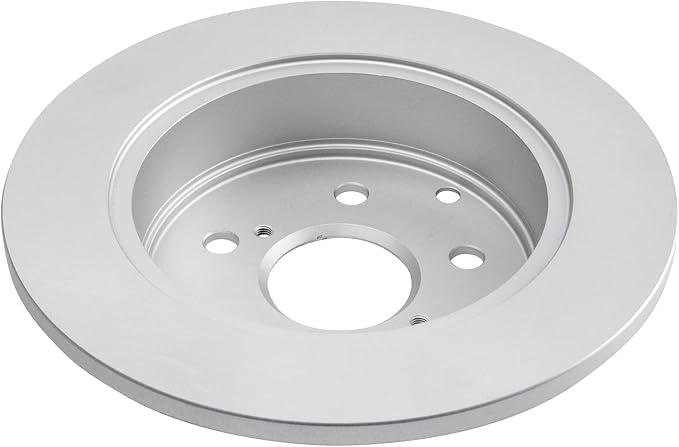TRQ Rear Brake Rotor Set G Coated Solid Compatible with 2010-2012 Lexus HS250h 2006-2018 Toyota RAV4