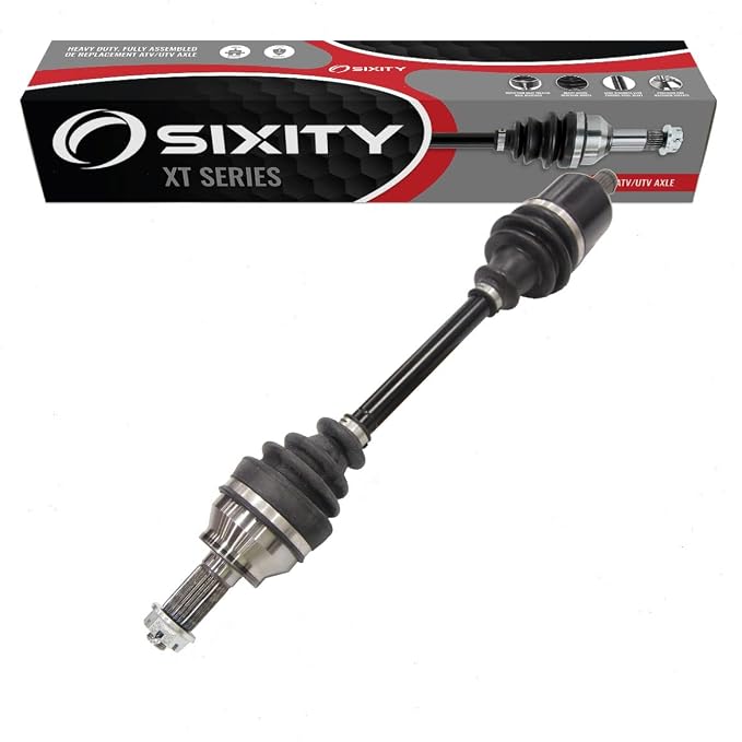 Sixity XT Front Left CV Axle for Polaris Scrambler 1000 XP 850 2016-21 | Sportsman Touring Limited High Lifter Edition Hunter Premium SP. Complete axle assembly, 5140 chrome steel