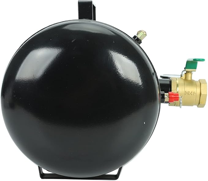 BLACKHORSE-RACING 5 Gallon Air Tire Bead Seater - 145PSI Blaster Tool Seating Inflator w/Gauge Car Truck ATV Tank Heavy Duty - Black