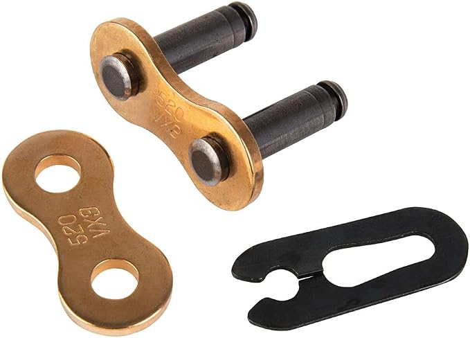 D.I.D 520VX3 Gold X-Ring Chain Clip Type Connecting Link