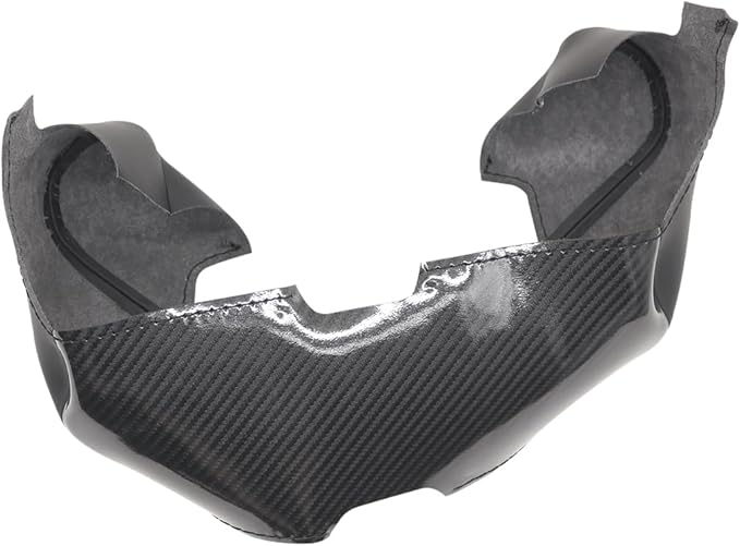 MEWANT DIY Black Shiny PU Carbon Fiber Artificial Leather Steering Wheel Wrap for Tesla Model S Yoke 2021-2023 Model X