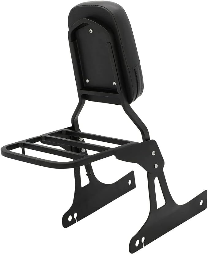 Sissy Bar Backrest With Comfortable Pad Luggage Rack Compatible With Harley Dyna Street Bob Wide Glide Super Glide Custom Low Rider fxdc fxdla
