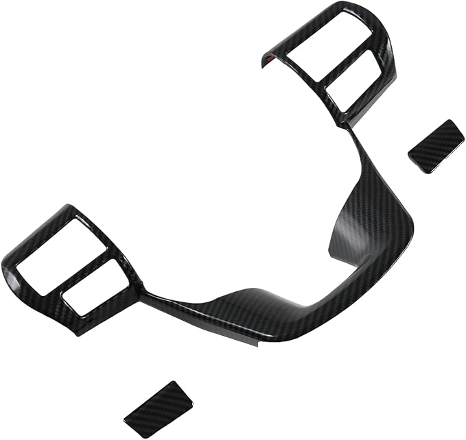 Car Steering Wheel Cover for Toyota Hilux 2016-2025 Interior Kit Accessories Decoration (Imitation Carbon Fiber Pattern)