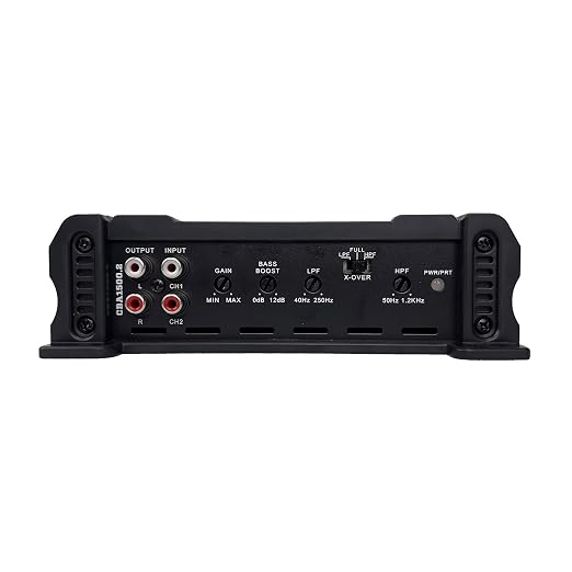 Orion Cobalt Series CBA1500.2 High Efficiency 2-Channel Class A/B Amplifier for Car Audio Stereo - 1500W Max, 250W RMS, 2/4 Ohm Stable, Adjustable Low/High Pass, Bass Boost, MOSFET Power Supply