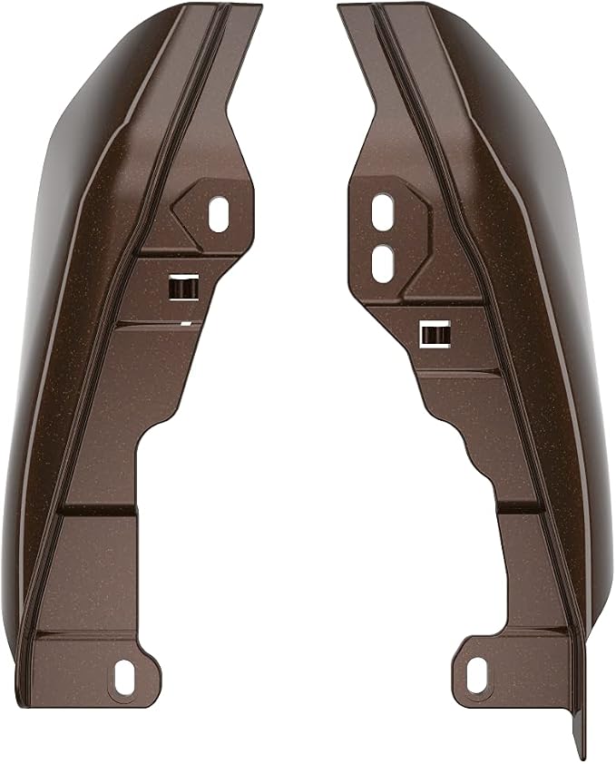 Advanblack 2024 RG Mid Frame Air Deflectors Compatible for Harley Touring Street Glide, Road King, Electra Glide, 2009-2025(Black and Bronze)