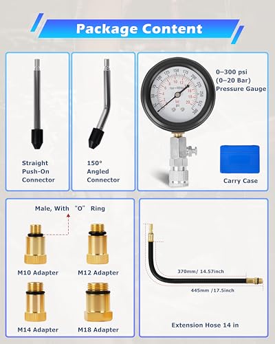DAYUAN Professional Petrol Engine Compression Tester Kit Bundle with DAYUAN Petrol Engine Timing Locking Tool Kit