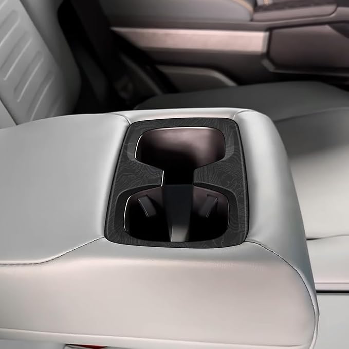 Front Rear Holder Decors for Toyota 4Runner 2025 2026 Interior Accessories Dashboard Cover Center Consoles ABS Trim Black Wood
