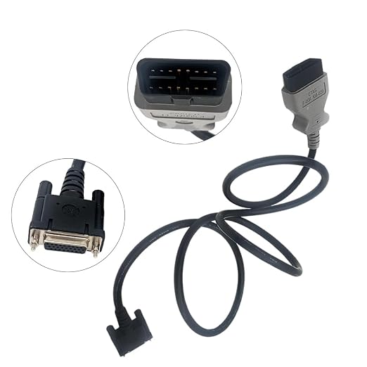 OBD2 DLC Cable for GM MDI2 Scanner Replacement EL-52100 Main Test Cable | OBD2 16-pin to DB26 MDI2 main test cable replacement for GM diagnostic interface EL-52100, stable and plugand-play connection