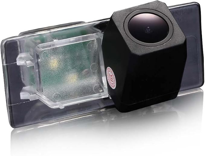 Super Pro HD Waterproof Car Rear View Backup License Plate Light Camera Night Vision, Replacement for Audi A4L A6L A1 A7 S3 Q3 Q5 TT Skoda Superb Derivative Golf VI 6 Variant 2010/Golf Puls 2012