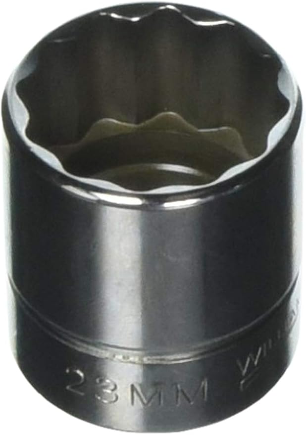 Williams BM-1223 3/8 Drive Shallow Socket, 12 Point, 23mm