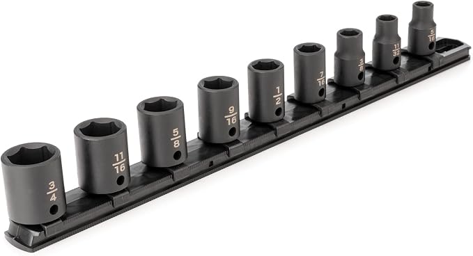 TEKTON 3/8 Inch Drive Impact Socket Set, 9-Piece | SID91100