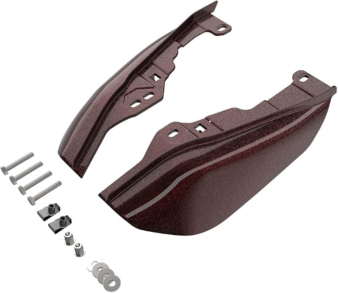 Advanblack 2024 RG Mid Frame Air Deflectors Compatible for Harley Touring Street Glide, Road King, Electra Glide, 2009-2025(Merlot Sunglo)