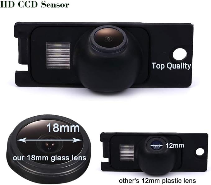 HD 1280 * 720 Pixels Vehicle Backup Cameras Wide View Angle Rear View Reverse Camera Replacement for Volvo S60 S80 V70 S40 S40L V40 V50 S60L V60 XC60 C70XC70 S80L XC90 (Model=V7897)