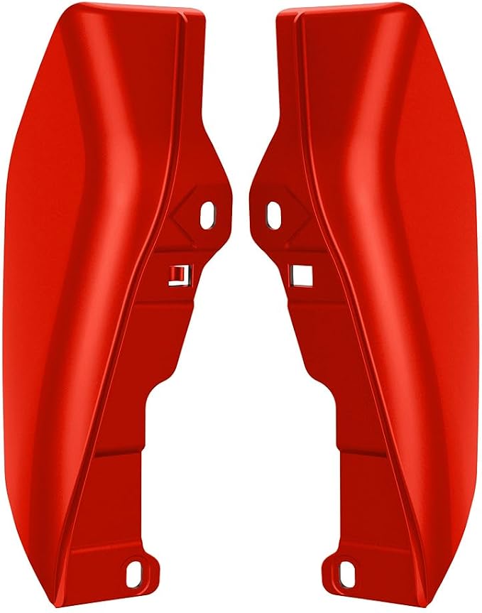 Color - Matched Mid Frame Air Deflectors Heat Shield, Perfectly Fit for Harley Touring Models 2009-2026 Rally Red