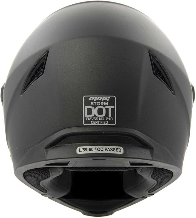 MMG Helmet Dual Sport Off Road Motorcycle Dirt Bike ATV - FlipUp Visor - Model 23 (Medium, Gray Matte)