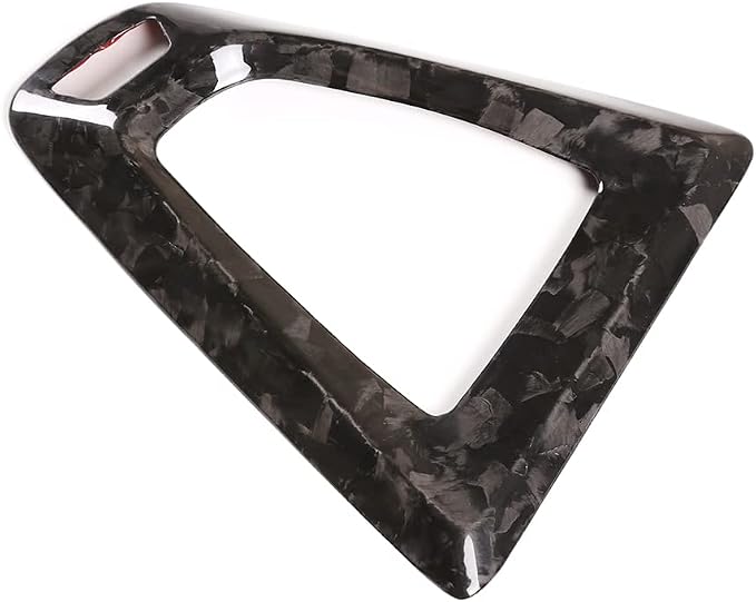 Fit for BMW F80 F82 M3 M4 2014 to 2019 Center Console Gearbox Decorative Panel Frame, Real Carbon Fiber Interior Accessories Gear Lever Panel Base Cover (LHD - Forged Carbon)