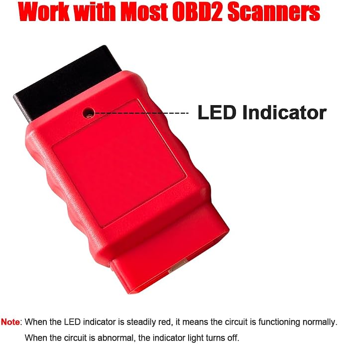 OBD2 Diagnostic Tool Power Protector, Provide Physical and Electrically Protection, Avoid Voltage Spikes and Surges Damage Diagnostic Equipment, Fit for OBD Diagnostic Scanner Tools Code Reader