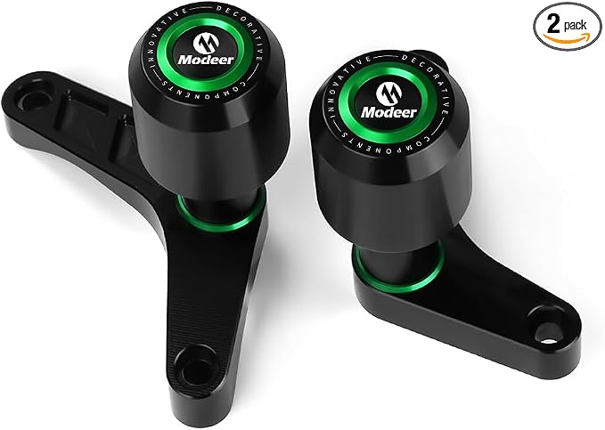 Modeer Motorcycle Frame Sliders Compatible with NINJA 1100SX Ninja 1100 SX 2025+ Falling Protector Crash pads ninja1100sx ninja 1100 sx Accessories (green)