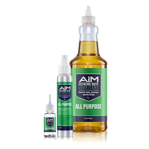 Planet Safe AIM Extreme Duty Lubricant (Large Bundle) Made in The USA. Multi-Purpose for Home, Garage, Doors, Hinges, Gym Equipment - Penetrates, Cleans, Lubricates, Protects, 3 in 1 Oil