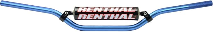 Renthal 966-05-BU-01-185 Blue 7/8" Aluminum Handlebar