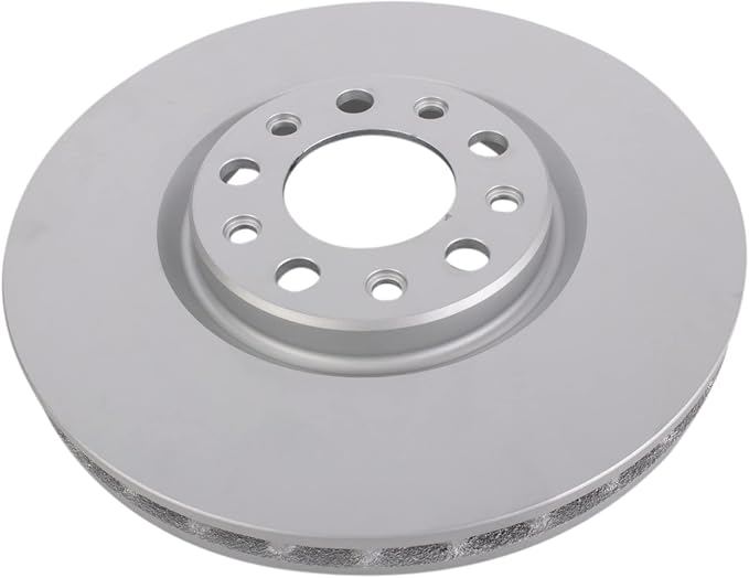 TRQ Front Brake Rotor Set Coated Compatible with 15-17 Chrysler 200 13 Dodge Dart 17 Jeep Compass with 305mm Diameter Front Rotors Models