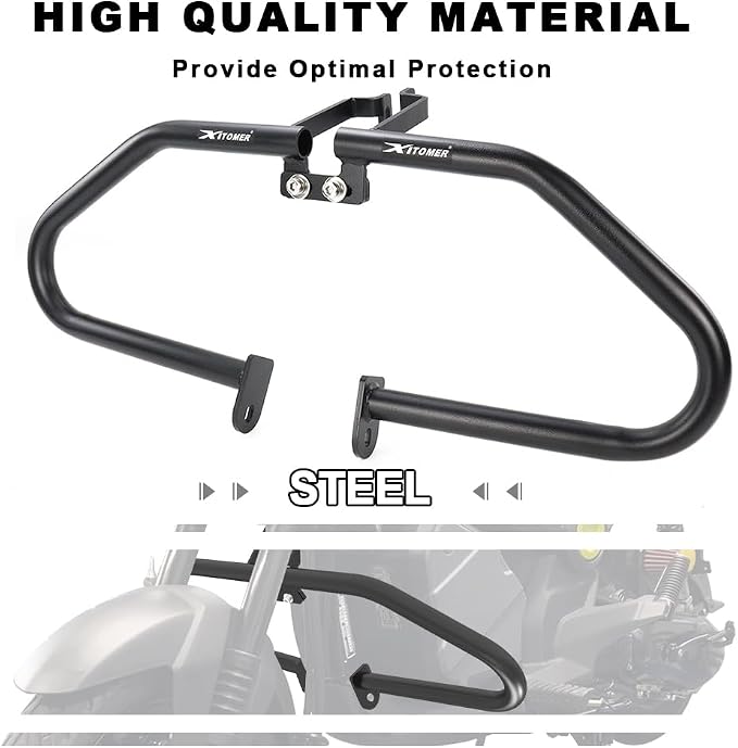 Xitomer Motorcycle Engine Guard Compatible with NAVI 110 2025 2024 2023 2022 Crash Bar Steel Protector Bumper Guards