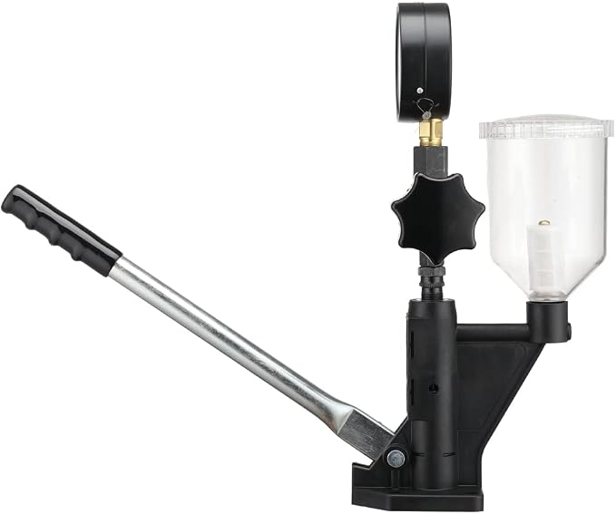 600Bar Diesel Injector Tester 8700PSI Diesel Fuel Injector Nozzle Tester with Dual Scale Gauge to Adjust Injector Nozzle Pressure and Testing Diesel Injector Nozzle Pop Pressure Tester