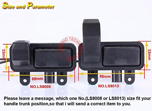 Car Reversing System Parking Assistance -Waterproof Trunk Handle Reversing Camera, for Mercedes Benz E Class W210 W211 W212 C207 W207 E200 E200L E260 E300 E300L E350 E63 Trunk Handle 2010-201