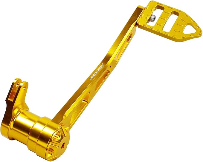 POWER JAMES 10.2" Long Gold Foot Brake Shifter, Brake Shift Lever, Foot Controls Fits for Harley Davidson 2014-25 Touring Models (Gold)