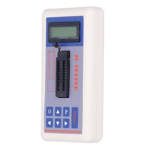 TSH06F Integrated Circuit Tester Multi Functional IC Transistor Meter with 5V 3.3V AUTO Modes for Microelectronics Logic Device Test Transistor Identification (with Terminal)