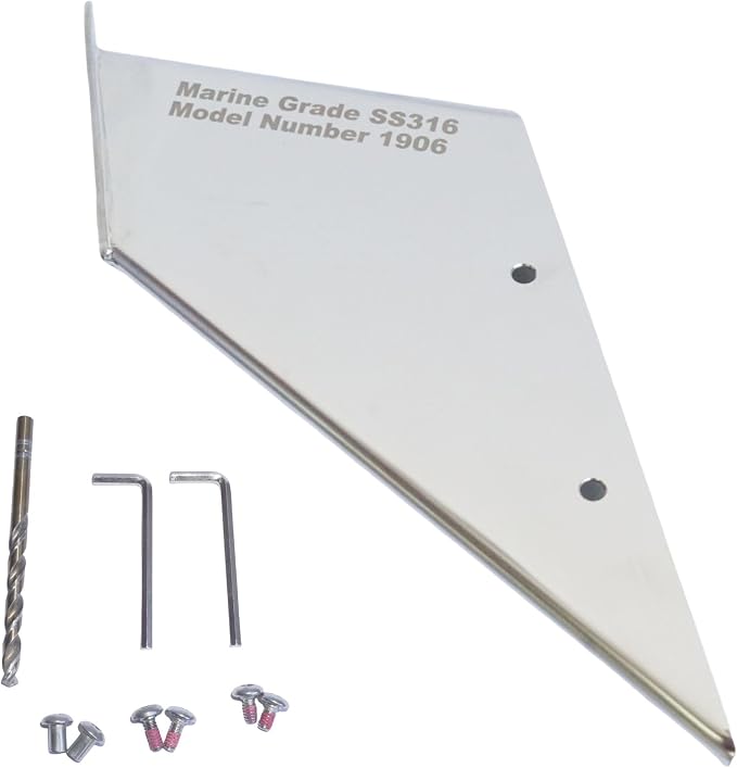 27071 Outboard Skeg Protector Guard for Mercury 40-125 HP Motor | SeaSierra-5006 Lower Unit Skeg Cover, Damage Repair, Replace 35-SS625, 40 50 60 75 90 115 125 HP, Marine Grade 316 Stainless