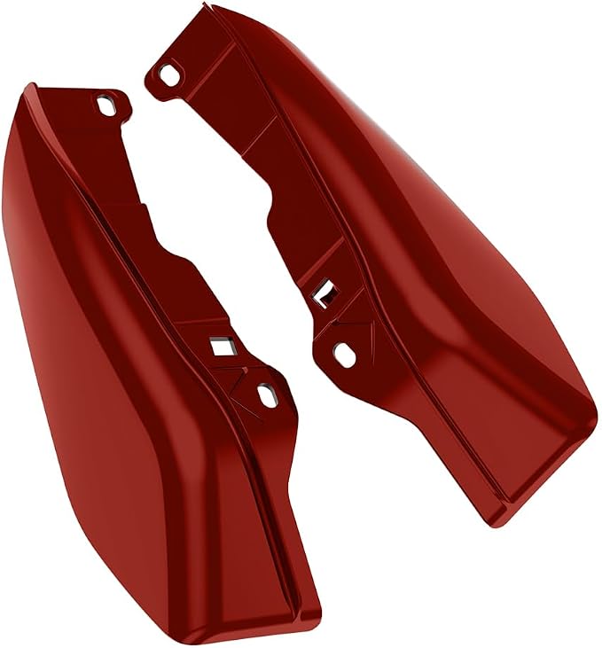 Color - Matched Mid Frame Air Deflectors Heat Shield, Perfectly Fit for Harley Touring Models 2009-2026 Red Rock