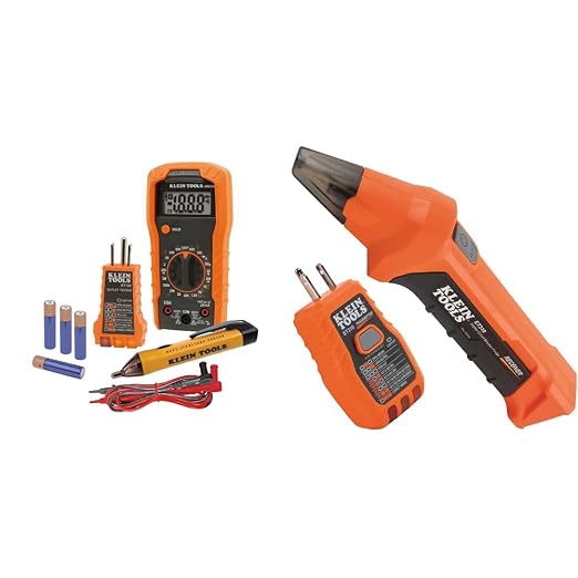 Klein Tools Electrical Test Kit with Digital Multimeter (MM300) and Circuit Breaker Finder (ET310)