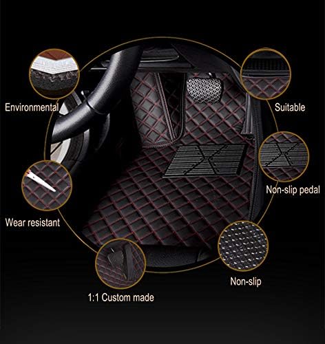 Custom Car Floor Mat Compatible with BMW Mercedes-Benz Toyota Cadillac Lexus Honda Infiniti Nissan Hyundai Kia Audi All Models Cars Sedans SUVs Automotive Mats (Light Brown)