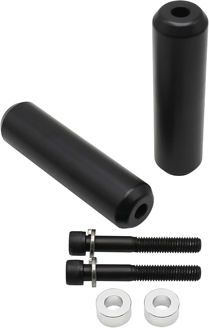 6.5" Upper Shock Mount Frame Sliders Falling Crash Protector Guards Falling Side Protector No Cut Kits Fit for Sportster XL883 XL1200 2004-2022(Smooth Style)