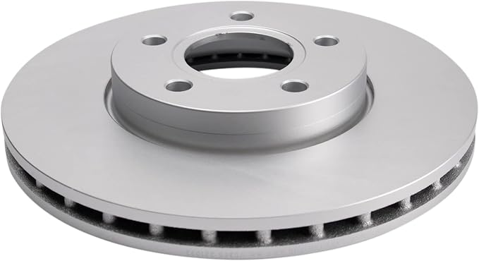 TRQ Front Brake Rotor Set G Coated Vented Compatible with 2013-2018 Ford C-Max 2012-2018 Focus