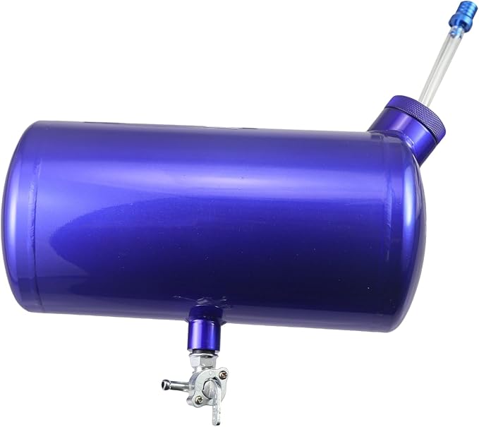 Upgraded beveled design 10x4.5" Aluminum alloy welding Gas Fuel Tank Cylinder(Premium Glossy Paint Finish Blue) For Predator 212cc 196cc/6.5HP Go Kart & Mini Bike,For Coleman CT200U BT200X CT200u-ex