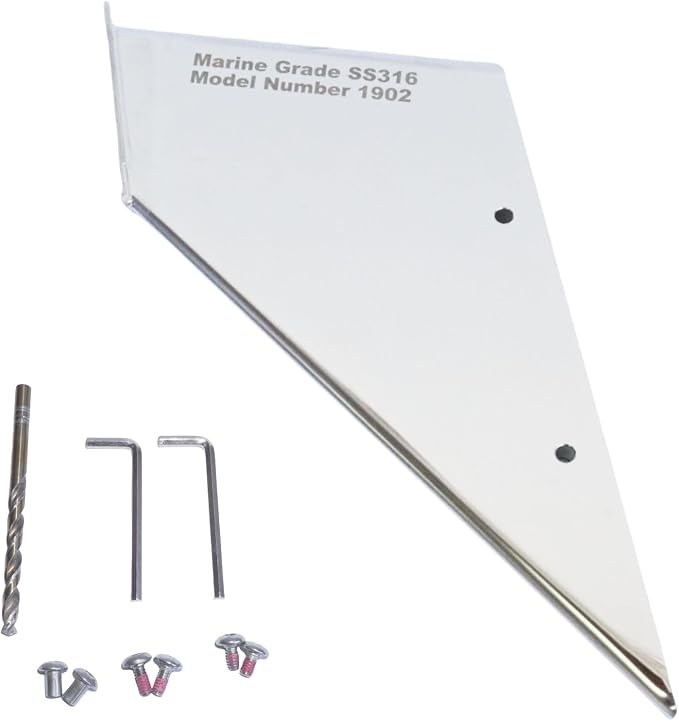 27151 Outboard Skeg Protector Guard for Yamaha 150 175 200 300 350 HP Motor | SeaSierra-5002 Lower Unit Skeg Cover, Damage Repair, Marine Grade 316 Stainless Steel