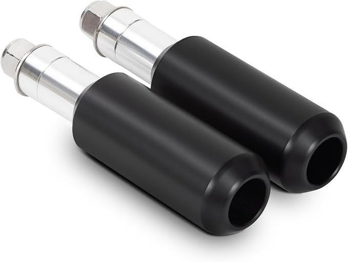4" Motorcycle Frame Sliders Falling Crash Protector Upper Shock Mount Guards Falling Side Protector No Cut Kits Fit for Dyna 1998-2005 (Smooth Style)