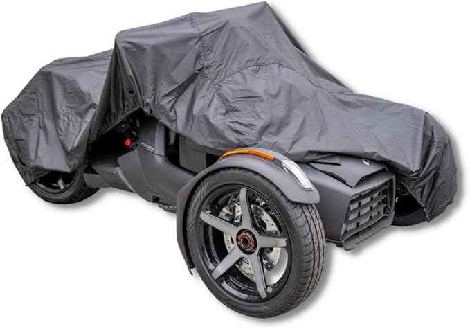 Dowco Guardian WeatherAll Plus Can-Am Ryker Cover | Black | All Season Indoor/Outdoor professional Grade, Waterproof, UV Protection, Heat Safe, Breathable, Reflective Moisture vent. Storage bag