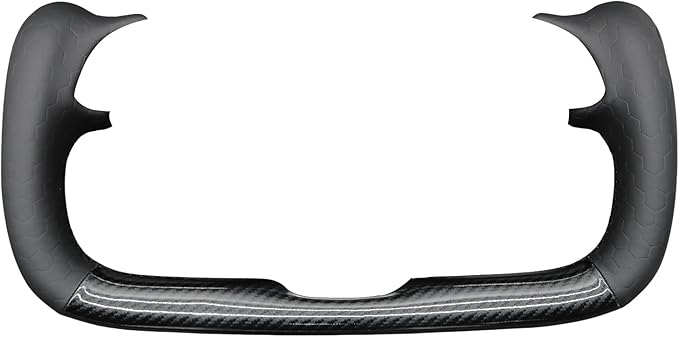 MEWANT Steering Wheel Cover for Yoke Style Steering Wheel for Tesla Model S 2021-2023 / Model X 2021-2023 Made of Black Microfiber Leather