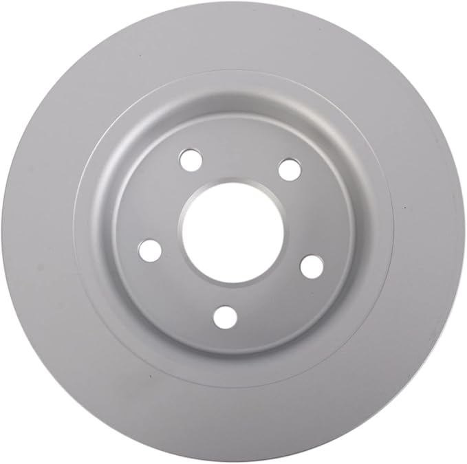 TRQ Rear Brake Rotor Set Solid G Coated Compatible with 2008-2013 Volvo C30 2006-2013 C70 2005-2011 S40 2005-2011 V50