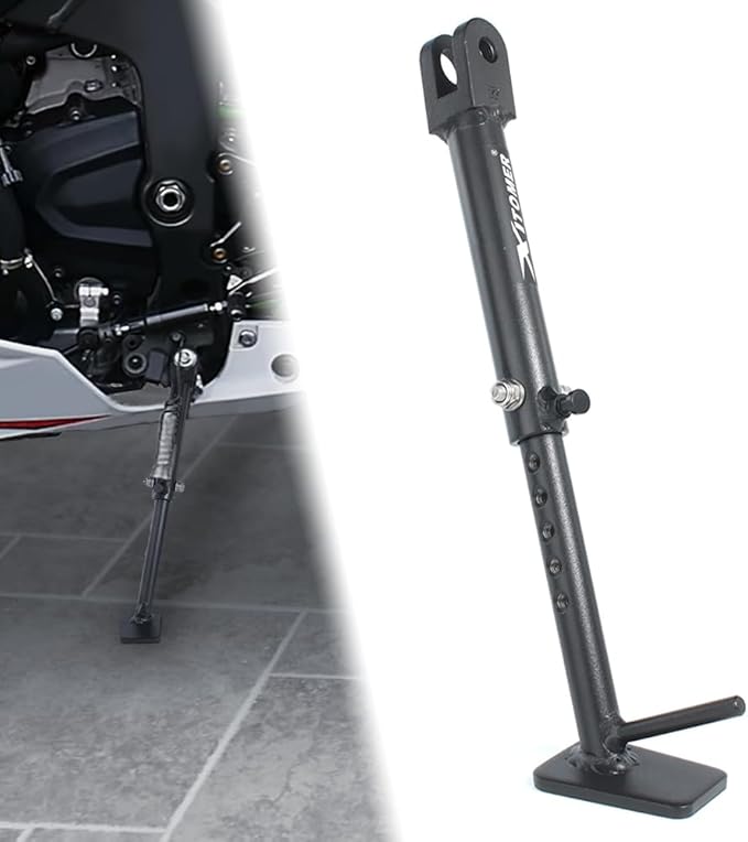 Xitomer 3 inch Adjustable Kickstand Compatible with Ninja ZX-6R / ABS 2013-2026 & ZX 6R KRT Edition 2016-2019, 2023 & ZX6R 30th Anniversary Edition 2015 Motorcycle Adjustable Side Stand