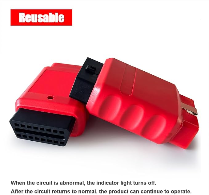 OBD2 Diagnostic Tool Power Protector, Provide Physical and Electrically Protection, Avoid Voltage Spikes and Surges Damage Diagnostic Equipment, Fit for OBD Diagnostic Scanner Tools Code Reader