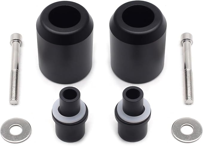 MZS Motorcycle Frame Sliders Compatible with S1000XR S1000 XR 2020 2021 2022 2023 2024 2025, Falling Anti Crash Protector Guard Protection Pad No Cut Kits Aluminium Black