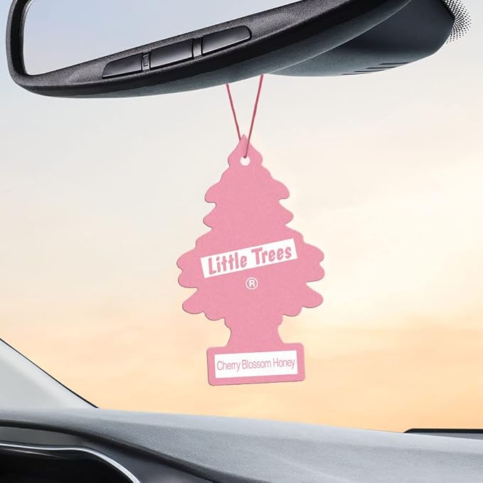 LITTLE Air Fresheners Car Air Freshener. Hanging Tree Provides Long Lasting Scent for Auto or Home. Cherry Blossom, 24 Air Fresheners (Pack of 6)