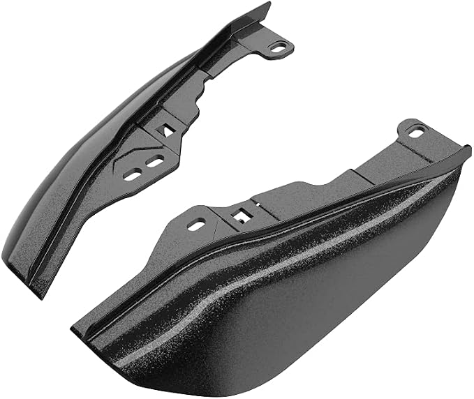 Advanblack 2024 RG Mid Frame Air Deflectors Compatible for Harley Touring Street Glide, Road King, Electra Glide, 2009-2025(Black Quartz)