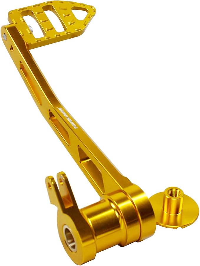 POWER JAMES 10.2" Long Gold Foot Brake Shifter, Brake Shift Lever, Foot Controls Fits for Harley Davidson 2014-25 Touring Models (Gold)